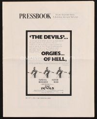 2x184 DEVILS pressbook '71 directed by Ken Russell, Oliver Reed & Vanessa Redgrave!