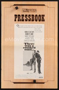 2x234 THERE WAS A CROOKED MAN pressbook '70 art of Kirk Douglas, Henry Fonda & top stars!