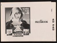 2x237 TO THE DEVIL A DAUGHTER pressbook '76 Richard Widmark, Christopher Lee, sexy nun N. Kinski!
