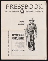 2x238 TOM HORN pressbook '80 they couldn't bring enough men to bring Steve McQueen down!
