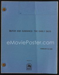 2x132 BUTCH & SUNDANCE - THE EARLY DAYS script February 15, 1978, screenplay by Allan Burns!