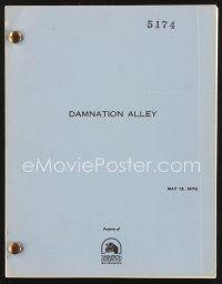 2x136 DAMNATION ALLEY script May 12, 1976, screenplay by Alan Sharp!