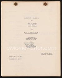 2x137 DAY OF THE BADMAN continuity & dialogue script December 18, 1957, screenplay by Lawrence Roman