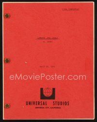 2x143 GABLE & LOMBARD final draft script April 30, 1975, screenplay by Barry Sandler!