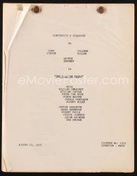 2x161 RAWHIDE YEARS continuity & dialogue script August 17, 1955, screenplay by Earl Felton!
