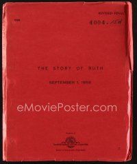 2x164 STORY OF RUTH revised final script September 1, 1959, screenplay by Norman Corwin!
