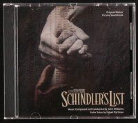 2x340 SCHINDLER'S LIST soundtrack CD '93 original score by John Williams & Itzhak Perlman!
