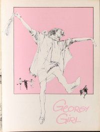 2x364 GEORGY GIRL Danish program '67 Lynn Redgrave, James Mason, Alan Bates, Charlotte Rampling