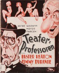2x380 SPEAK EASILY Danish program '32 wonderful art of Buster Keaton & Jimmy Durante by Koppel!