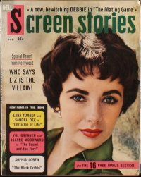 2x035 LOT OF 16 SCREEN STORIES MAGAZINES '58-59 Liz Taylor, Janet Leigh, Doris Day & more!
