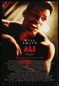 2y050 ALI advance 1sh '01 Will Smith as heavyweight champion boxer Muhammad Ali, Michael Mann