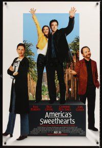2y063 AMERICA'S SWEETHEARTS advance DS 1sh '01 Julia Roberts, John Cusack, Billy Crystal, Zeta-Jones