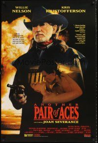 2y090 ANOTHER PAIR OF ACES video 1sh '91 directed by Bill Bixby, Willie Nelson w/gun!