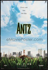 2y092 ANTZ advance 1sh '98 Woody Allen, computer animated insects, every ant has his day!