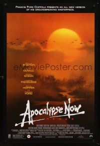 2y100 APOCALYPSE NOW video 1sh R01 Redux, Francis Ford Coppola, art of helicopters over jungle!