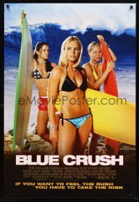 2y199 BLUE CRUSH 1sh '02 John Stockwell, sexy Kate Bosworth in bikini, surfing girls!