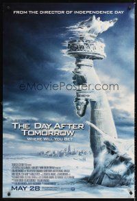 2y281 DAY AFTER TOMORROW style AS advance 1sh '04 cool image of frozen Statue of Liberty!