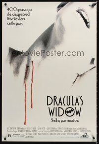 2y302 DRACULA'S WIDOW 1sh '89 Christopher Coppola directed, sexy Sylvia Kristel, sexy horror image