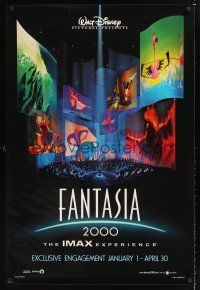 2y325 FANTASIA 2000 IMAX advance DS 1sh '99 Walt Disney cartoon set to classical music!