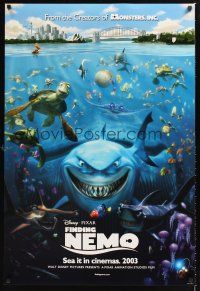 2y347 FINDING NEMO advance DS 1sh '03 great image of Disney & Pixar animated fish!