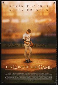 2y357 FOR LOVE OF THE GAME DS 1sh '99 Sam Raimi, great image of baseball pitcher Kevin Costner!