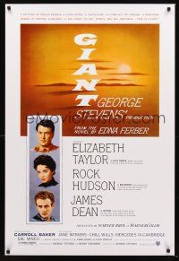 2y379 GIANT DS 1sh R05 James Dean, Elizabeth Taylor, Rock Hudson, directed by George Stevens!