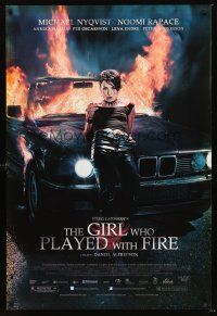 2y381 GIRL WHO PLAYED WITH FIRE DS 1sh '10 Larsson's Flickan som lekte med elden, Noomi Rapace!