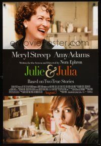 2y485 JULIE & JULIA advance DS 1sh '09 Meryl Streep as Julia Childs, Amy Adams!