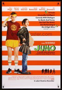 2y488 JUNO style A advance DS 1sh '08 Ellen Page, Michael Cera, directed by Jason Reitman!