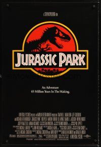 2y489 JURASSIC PARK 1sh '93 Steven Spielberg, Richard Attenborough re-creates dinosaurs!