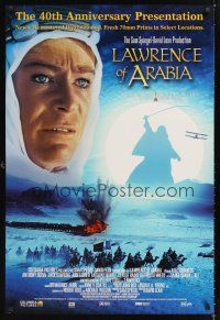 2y524 LAWRENCE OF ARABIA DS 1sh R02 David Lean classic starring Peter O'Toole!