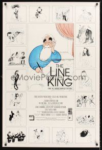 2y537 LINE KING arthouse 1sh '96 The Al Hirschfeld Story, art of The Marx Bros., Streisand, Hepburn!