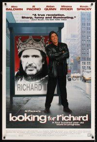 2y546 LOOKING FOR RICHARD 1sh '96 great images of Al Pacino, William Shakespeare, documentary!