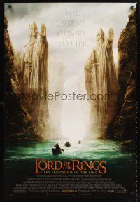 2y547 LORD OF THE RINGS: THE FELLOWSHIP OF THE RING advance 1sh '01 J.R.R. Tolkien, Argonath!