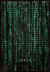 2y567 MATRIX RELOADED holofoil teaser 1sh '03 Keanu Reeves, Carrie-Anne Moss, Laurence Fishburne