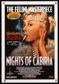 2y601 NIGHTS OF CABIRIA arthouse 1sh R98 Federico Fellini's La Notti di Cabiria, Giulietta Masina!
