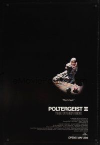 2y620 POLTERGEIST II advance 1sh '86 Heather O'Rourke, The Other Side, they're baaaack!