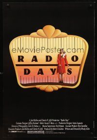 2y630 RADIO DAYS 1sh '87 Woody Allen, 13 year-old Seth Green, Dianne Wiest, New York City!