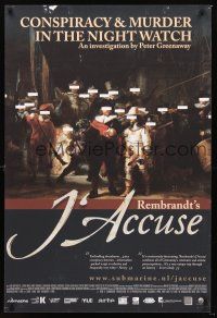2y638 REMBRANDT'S J'ACCUSE arthouse 1sh '08 Peter Greenaway, Martin Freeman in title role!
