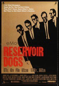 2y639 RESERVOIR DOGS 1sh '92 Quentin Tarantino, Harvey Keitel, Steve Buscemi, Chris Penn!