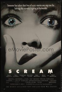 2y662 SCREAM 1sh '96 directed by Wes Craven, David Arquette, Neve Campbell!