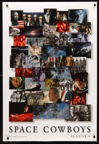 2y683 SPACE COWBOYS teaser DS 1sh '00 astronauts Eastwood, Tommy Lee Jones, Sutherland & Garner!
