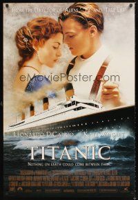 2y730 TITANIC style B int'l DS 1sh '97 Leonardo DiCaprio, Kate Winslet, directed by James Cameron!