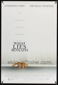 2y777 WHAT LIES BENEATH int'l DS 1sh '00 Robert Zemeckis directed, Harrison Ford & Pfeiffer!