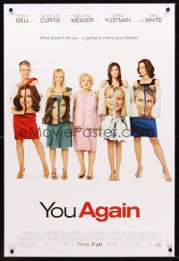 2y796 YOU AGAIN advance DS 1sh '10 Kristin Bell, Jamie Lee Curtis, Sigourney Weaver & Betty White!