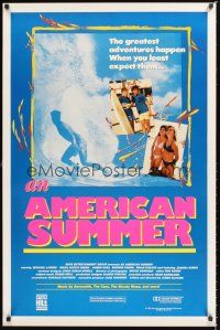 2z051 AMERICAN SUMMER 1sh '91 Joanna Kerns, great surfing image!