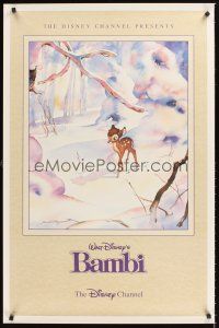 2z078 BAMBI TV 1sh R90s Walt Disney cartoon deer classic, great different artwork!