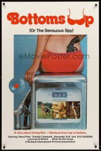 2z118 BOTTOMS UP 1sh '76 Franz Josef Gottlieb directed, The Sensuous Spy!