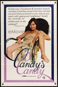 2z136 CANDICE CANDY 1sh '76 Sylvia Bourdon, x-rated, Al Goldstein loved it, Candy's Candy!