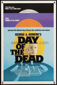 2z188 DAY OF THE DEAD 1sh '85 George Romero's Night of the Living Dead zombie horror sequel!